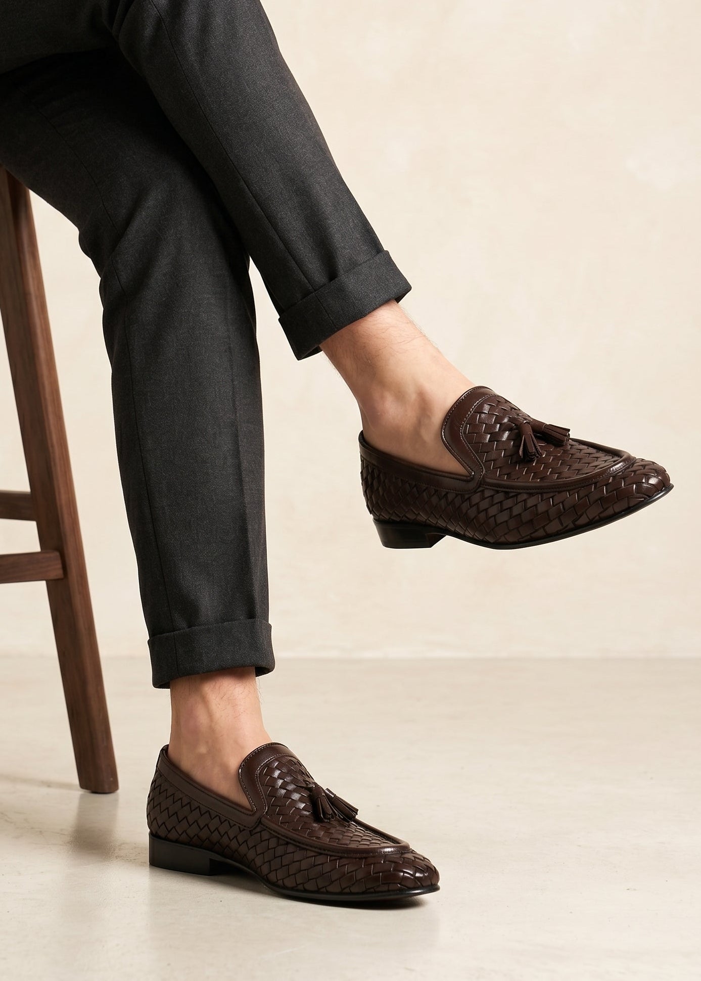 Log Weaved Tussle Brown
