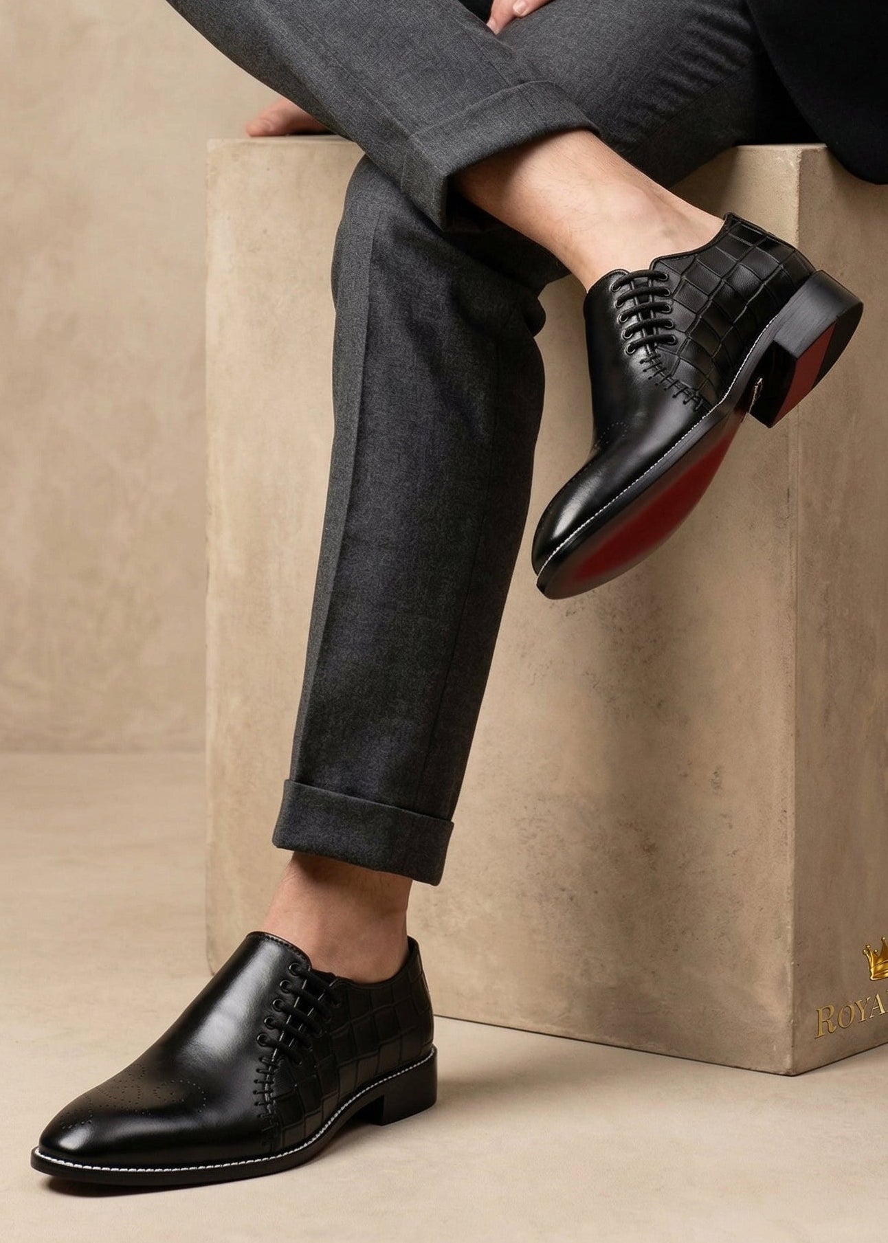 Side Lace up Black